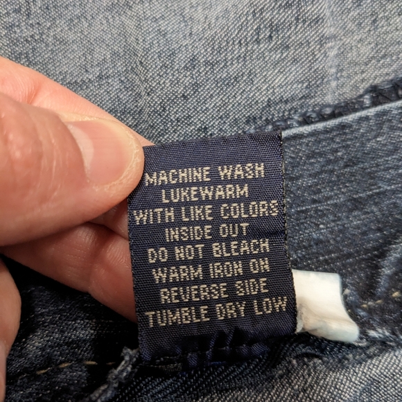 Angels Dark Wash Distressed Bootcut Jeans - Picture 9 of 11